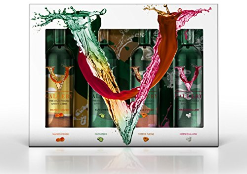 V Gallery Premium Flavoured Vodka Gift Set, 4 x 5 cl, Collection 1
