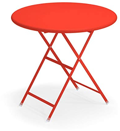 Arc en Ciel Klapptisch rund emu scarlet rot