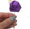 Fouriding Herren Reversnadel der Männer Handgemachte Kamelie Brosche Blumen boutonnière für Bräutigam Anzug Hochzeit (Lila, 4 Stück)