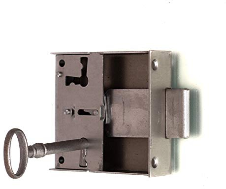 Antikas – Serratura per mobili, cassetto, armadio – H x B 72 x 63 – Dimensione mandrino 50 mm