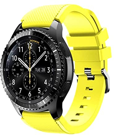 FunBand kompatibel mit Samsung Galaxy Watch 3 Armband 45mm, 22mm weiches Silikon Ersatzarmband ist für Galaxy Watch 3/Gear S3 Frontier/S3 Classic/Galaxy Watch 46mm/Huawei Watch GT2 Pro Smart Watch