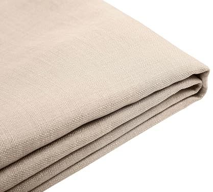Beliani Abziehbarer Bettrahmenbezug für Bett FITOU Polsterbezug beige 180 x 200 cm