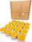 Lot de 16 bougies chauffe-plat en cire d'abeille fabriquées à la main en 100 % cire d'abeille dans des enveloppes en aluminium argentées