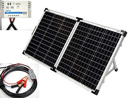 Living Leisure 100w Folding Portable Solar Panel for Caravan, Motorhome, Camping
