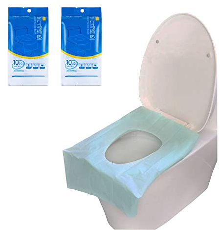 Einweg Toilettenauflage, AMTOL 20 Stück Toilettenauflage für Reisezubehör, Extra große wasserdichte Toilettenmattenbezüge für Frauen, Kinder, Töpfchentraining für Erwachsene (20 PCS)