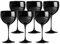 SPARKLERS CLUB Lot de 6 Verres à Piscine couleur 40cl - Verre Incassable en SAN, MADE IN FRANCE, Prise en Main facile, Verre Ballon Piscine pour soirée et évènements - LIVRAISON 24/48H (Noir)