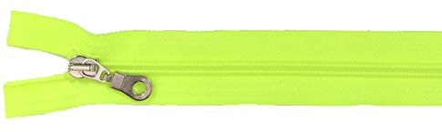 Reißverschluß Kunststoff teilbar für Jacken 70 cm neon