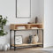 Higsose Console en Bois d'ingénierie, Table Haute, Table d'appoint, Console de Salon, Table de Salon, chêne Sonoma, 100 x 30,5 x 75 cm