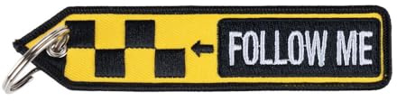 Schlüsselanhänger Follow Me Lotsen Car Auto Flughafen Pilot 12,5x2,5cm #42122