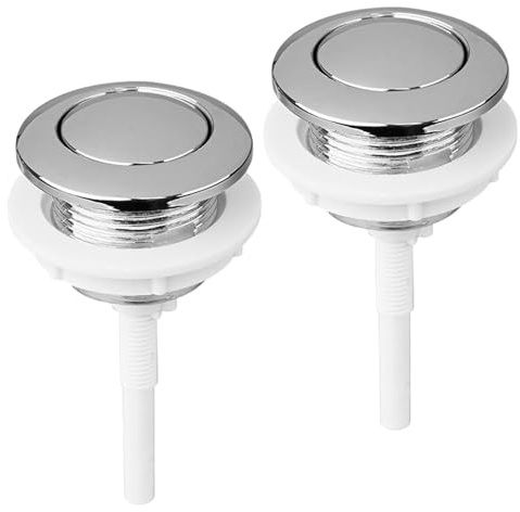 DSFSAEG WC-Spültaste, 38 mm, einzelner Druckknopf für WC-Spülkasten, Ersatzknöpfe für Badezimmer, Toilette, Tankteile, 2 Stück
