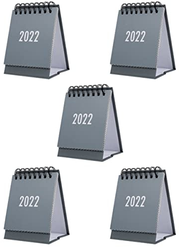Mini-Schreibtischkalender 2022, Tischkalender 2021–2022, täglicher Schreibtischkalender, Mini-Schreibtischunterlage, Stehkalender, Rouge, Dekor, Büro, 2022, Kalender, vertikales Memorandum, Clamshell,