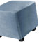 Hockerbezug Quadratisch 45cm/50cm/65cm Ottomane Bezug Quadratisch Bezug Hocker Quadratisch Hocker überzug Schonbezug Bezug für Fußhocker Stretch Ottomane Abdeckung Hockerabdeckung(Color:Dusty Blue,Siz