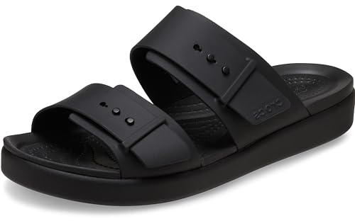 Crocs Herren Brooklyn Buckle Low Sandalen, Black, 39/40 EU