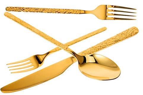MAGICLULU Collezione Di Utensili Da Cucina - Set Di Posate Da 5 Pezzi Con Raffinati Utensili in Acciaio Inossidabile - Perfetto Per Buffet E Set Di Stoviglie