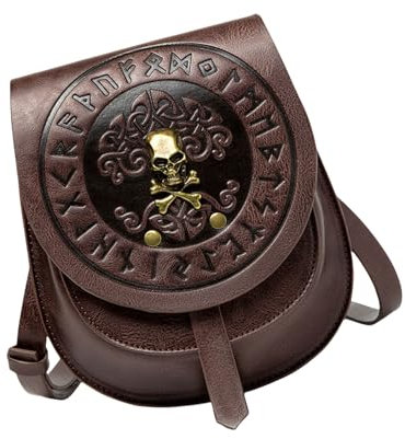 Ldabrye Handtaschen für Frauen Mittelalter Europäischer Stil Damen Schultertaschen Crossbody Tasche PU Leder Hüfttasche Telefon Geldbörse Retro, coffee, Einheitsgröße