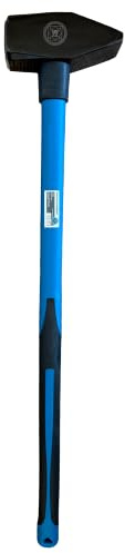 Vorschlaghammer 5 kg Fiberglasstiel 900mm | Abbruchhammer, schwerer Fäustel, Spalthammer für Bau & Abriss | Vibrationsdämpfender Kunststoffgriff