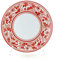 CEAR ceramiche - Piatto Pizza Natalizio in Ceramica di Caltagirone, Realizzato e Decorato a Mano con Motivi e Colori Festivi