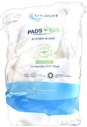 Gilbert Wattepads, Bio-Baumwolle, 180 Stück