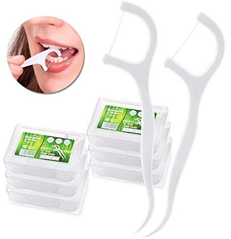 Forcelle Interdentali - Meersee 300pcs Filo Interdentale Flossper Denti Orale Cura Denti e Salute Igiene Orale Flosser Forcella