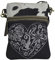 Domelo klein Trachtentasche. Canvas Umhängetasche. Damen Oktoberfest Tasche. Dirndltasche. Schwarze Segeltuch Crossbody Bag. Schultertasche als Wiesn Accessoires