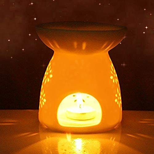 Candeon Bruciatore Di Oli Essenziali, Brucia Essenze Ceramica Lampada Di Incenso Aromatico, Portacandele Tealight Brucia Candle Bruciatori Di Olio Essenziale in Ceramica per Casa Decorazione