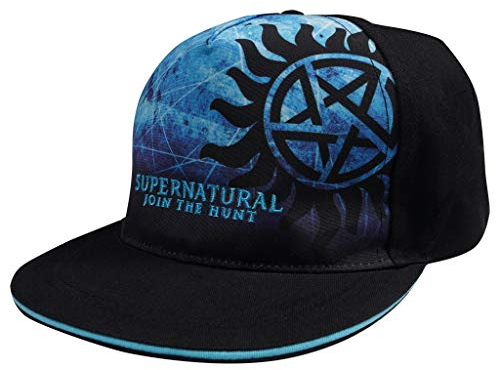 Supernatural Anti-Besitz Symbol Baseball Kappe, Adultes, One Size, Marine, Offizielle Handelsware