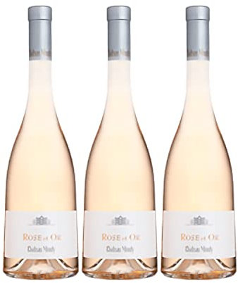 Côtes de Provence Rose et Or Rosé Rosé 2020 - Château Minuty - Vin AOC Rosé de Provence - Lot de 3x75cl - Cépage Grenache