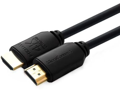CLICK HELP HDMI Kabel 2.0 4K 60Hz HDR10+ 18Gb/s Dolby TrueHD DHCP 2.2 3D 60Mhz 16 Bit RGB 4:4:4 Plug and Play PVC Gold Plate ARC, UHD, HDR, Ethernet, 3D für Xbox, PS, TV, Laptop, Monitor 2M
