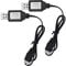 2PCS USB Charger Cable with XH-3P Connector for SCX24 RC Car, Holyton Remote Control Car, 2S 7.4V LiPo Battery RC Car, Rock Crawler FPV Drone Quadcopter