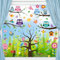 9 Fogli Adesivi Vetrofanie Finestre di Primavera Farfalla Fiore Albero Vetrofanie Addobbi Sticker Vetrofanie Primavera Finestre Farfalle Decorative PVC Adesivi Vetro Decorativi