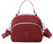 FAVORTALK Kleine Umhängetasche Damen Crossbody Bag Arbeitstasche Umhängetasche Handy Brieftasche Casual Geldbörse mit großer Kapazität für Reisen Täglichen Gebrauch Burgunderrot DJB01003