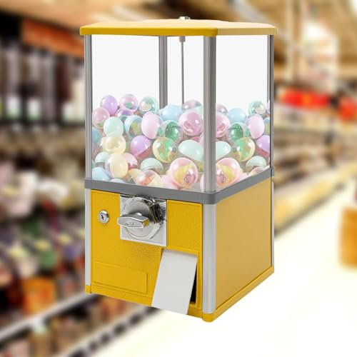 FANYING Verkaufsautomat, Süßigkeitenautomat, kommerzieller Automat, Stabiler Automatenspender für den Urlaub auf dem Spielplatz,Yellow