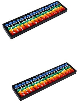 Abaodam Boulier Chinois Abacus 2 Pièces Boulier Mathématiques Jouet Éducatif D'inclinaison Développement Jouet Éducatif Calcul Mathématiques D'inclinaison