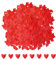3000 Stück Rotes Liebeskonfetti, Hochzeits-Konfetti-Wurf, Valentinstag-Dekoration, Herzförmige Konfetti-Dekoration Für Hochzeitsfeier