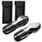 Dokeno 2 Piezas Vajilla Plegable Camping de Acero Inoxidable, Juego de Cubiertos Plegables Negro, Cubiertos Plegables Viaje para Exteriore, Supervivencia, Viajes, Aventuras, Picnic