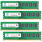 [Memoria RAM DDR3L de 32 GB] DDR3L-1600 UDIMM 32 GB (4 x 8 GB) 2Rx8 PC3L-12800U 8GB PC3-12800 DDR3-1600MHz 240 pines DIMM sin ECC sin búfer 1.35V/1.5V CL11 memoria de escritorio de doble rango Ram