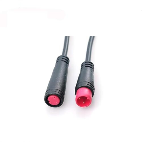 SPTOZYG Motorroller Teile 1 Paar Buchse/Stecker 2 3 4 5 6 Pin Kabel Wasserdicht Stecker for Ebike for Bafang Display pin Kabel Lange Lebensdauer(2pin)