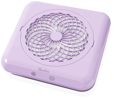 MelodySusie Aspirateur à Manucure Ongles Professionnel, SProF Collecteur de Poussière pour Ongles Faible Bruit, Extracteur Électrique de Poussière pour la Manucure au Salon ou à la Maison, Violet