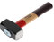 GEDORE Fäustel mit Holzgriff, 1250 g Kopfgewicht, Hammer mit Eschenstiel, Werkzeug, geschmiedet, Rotband-Plus, 620 E-1250