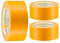 Colorus 3 x Premium Maler-Goldband PLUS Soft Tape Klebeband 50 mm x 50m | Malerband-Klebeband für extrem scharfe Kanten beim Streichen und lackieren | Washi Tape Malerband Gold Innen und Außen