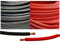 WindyNation 4 Gauge Welding and Battery Cable, 5 ft Black + 5 ft Red, Industrial Grade, Highly Flexible, 600.0 volts, 55 amps, Copper, 7 Strands, 7.35 mm Wire Diameter