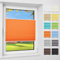 Atlaz Plissee Klemmfix ohne Bohren, 40x130cm(BxH), Orange, Plisseerollo Fensterrollo mit Klemmträger, Faltrollo Jalousie für Fenster und Tür, Blickdicht, Sichtschutz und Sonnenschutz