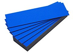 25 Magnet-Etiketten, Farbe (blau, Länge 10 cm, Breite 2 cm)
