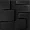 Eurodeco 3D Wandpaneele - 3D Wandverkleidung Paneele - Dekoren Deckenpaneele - Wanddeko Platten - Wandtattoos aus Polystyrol XPS Styropor - 50 x 50 cm, 3 mm Stärke, Tetris Schwarz, 24 Stück (6m²)