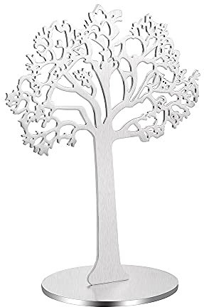 KBFDWEC Scaffale portaoggetti in Acciaio Inossidabile Albero della Vita Craft Photo Frame Ciondolo Scrivania Camera da Letto Ciondolo Decorazione Souvenir