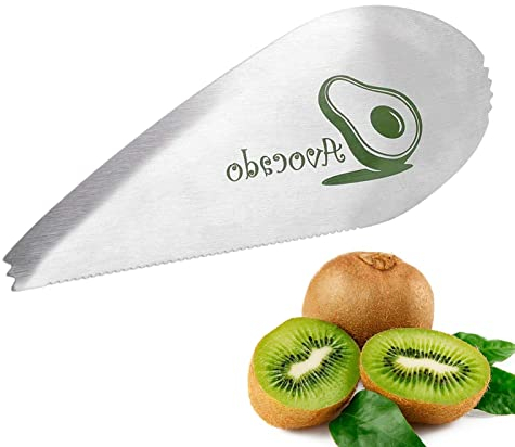 Éplucheur à avocat, éplucheur de voyage en acier inoxydable, coupe-kiwi, coupe-kiwi, légumes et fruits, noyaux - Cuisine Ruftup