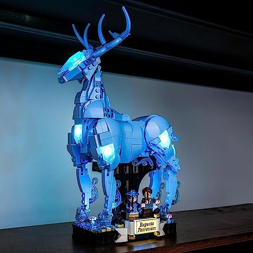BrickBling Lichtsteuerung Led Licht Set Kompatibel mit Lego 76414 Expecto Patronum (Kein Modell), Dekorationsbeleuchtungsset für Harry Potter Expecto Patronum Kreative Spielzeug