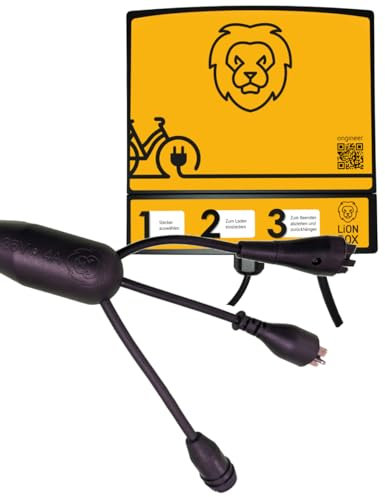 ONgineer LiON Box S BS-BO-RO - raumsparende Plug & Go 36V 4A E-Bike-Ladestation (Wallbox) kompatibel mit Bosch Smart, Bosch, BMZ & Specialized – Pedelec direkt Aufladen