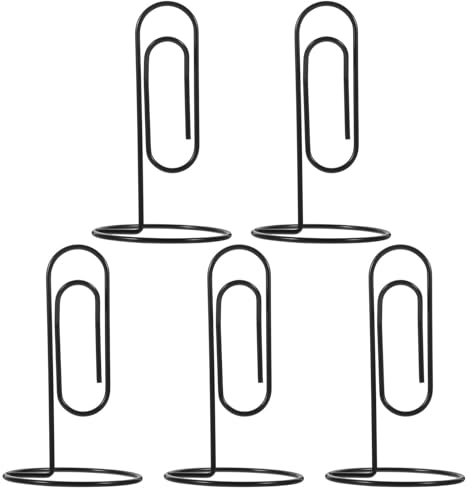 VILLCASE 5stücke Teiliges Kreative Große Desktop-zettelhalter Aus Multifunktionale Langlebige Papierclips Für Büro Schule Und Zuhause Schwarz