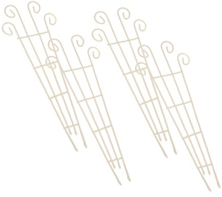 YARNOW 4stücke Mini-kletterpflanzenspalier Rankgitter Für Topfpflanzen Übereinander Liegende Pflanzengitter Blumenstütze Gartenspalier Für Kletterpflanzen Mini-pflanzengitter